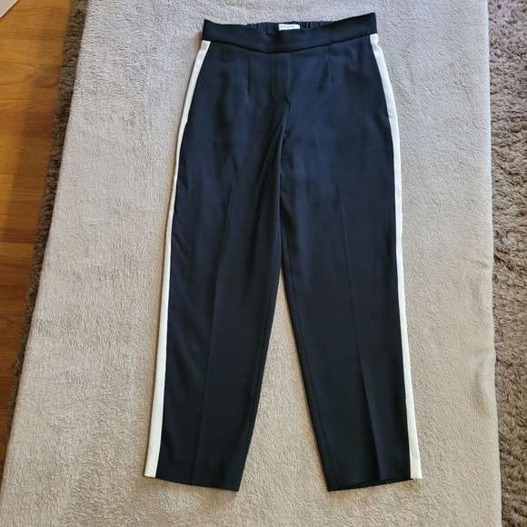 Aritzia Babaton Cohen black pant with white side stripes size 2​ - Picture 3 of 11